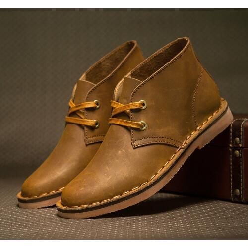 CIMIM Brand Winter Genuine Leather Keep Warm Ankle Men Boots Outdoor Casual Comfortable Martin Boots Fashion Chelsea Boots Men