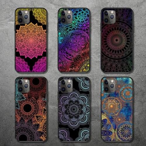 Mandalas Pattern Phone Case for iPhone 12 11 mini pro XS MAX 8 7 6 6S Plus X 5S SE 2020 XR