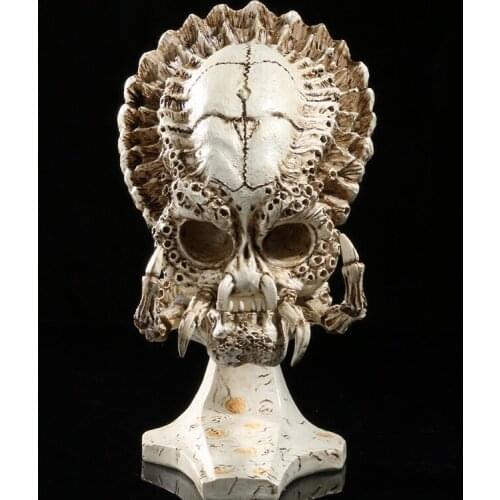 PREDATOR SKULL MODEL FIGURINE DECORATION CRAFTS FURNISHINGS ACCESSORIES REMOVABLE SKULL SCULPTURE