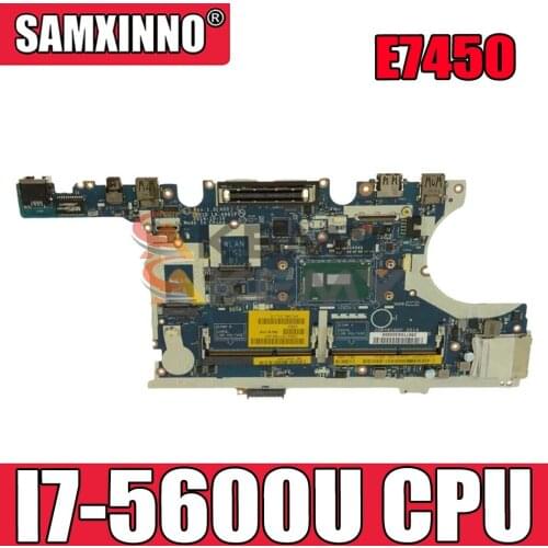 CN-0Y15C1 0Y15C1 FOR Dell Latitude E7450 Laptop Motherboard ZBU10 LA-A961P I7-5600U mainboard original 100% Tested work