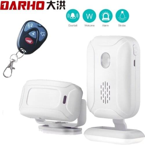Darho Shop Store Office Home Security Welcome Chime Wireless Infrared IR Motion Sensor Door bell Alarm Entry Doorbell