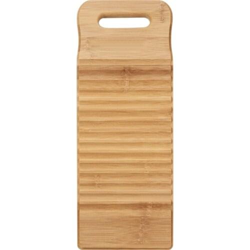 TOPBATHY Bamboo Wood Washing Washboard Non-slip Home Washing Scrubbing Board Creative Laundry Board Washboard Hand Wash Board fo