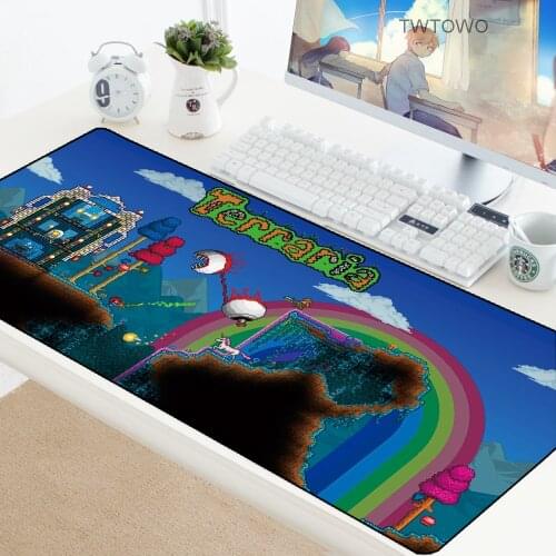 Terraria Mouse Mat Padmouse Gaming Mousepad Game Large XL Mouse Pad Speed Gamer Computer Desk Pad Notbook Mousemat PC Rubber Mat