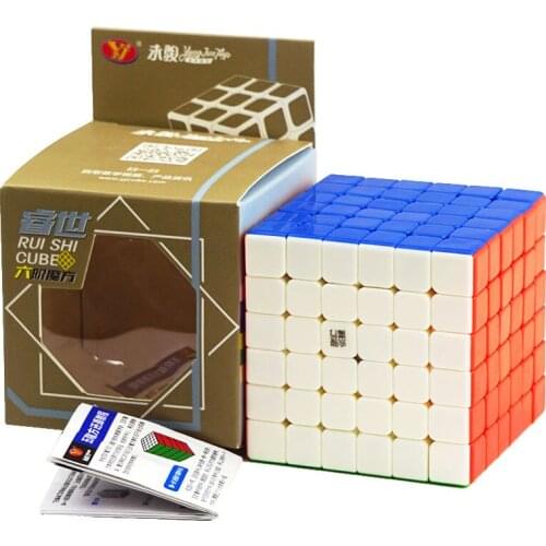 YongJun RuiShi 6x6x6 Magic Cube Professional Speed Spin Competition Difficulty Cubo Magico Puzzle Educational Smooth Gift Toy