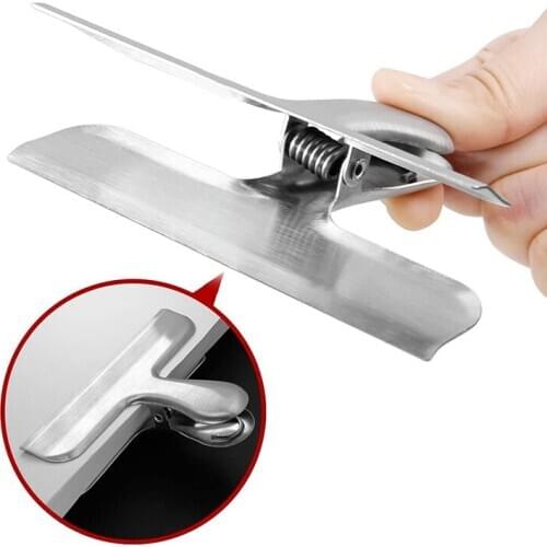 Metal Clips Bags Closing Clips Letter Clips Stainless Steel Clips Keep Cloth Hanging Keep Your Food From Air and Water 1pc