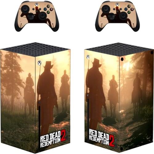 Red Dead Style Xbox Series X Skin Sticker for Console & 2 Controllers Decal Vinyl Protective Skins Style 1