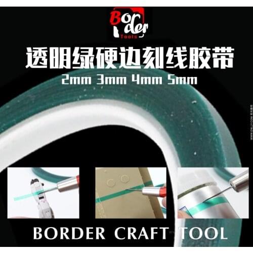 BORDER BD0037 Green Carving Guide Tape Width 0.2mm/0.3mm/0.4mm/0.5mm For Scale Model Gundam Working Tool