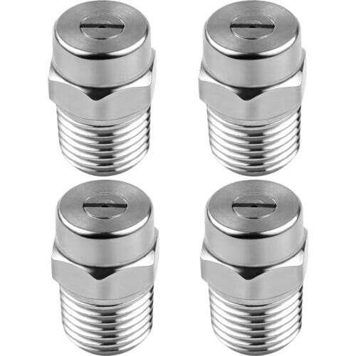 Quality 4 Pcs Pressure Washer Surface Cleaner Nozzle Replacement Thread Type Spray Nozzle to Water Broom and Undercarriage Clean