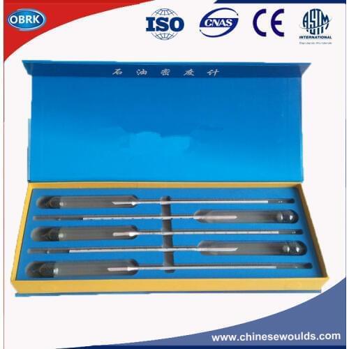 Petroleum Densimeter 5PC Oil Density Meter Oil Hydrometer Oil Densitometer
