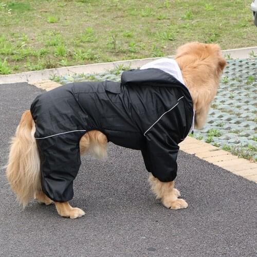 Big Dog Clothes Large Dog Raincoat Reflective Waterproof Clothing Corgi Samoyed Golden Retriever Husky Labrador Dog Clothing