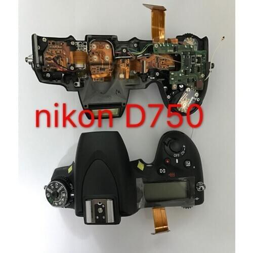 Original for Nikon D750 Top Cover Top Case with Function Mode Dial Flash Plate SLR Camera