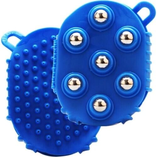 7 Balls Body Massage Glove Roller Ball Anti-Cellulite Muscle Pain Relief Relax Massager For Neck Shoulder Buttocks Health Care