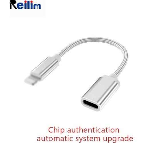 Lightning Male to USB-C Female OTG Adapter for iPhone 11 Pro Max Xs ,Xr,iPad Air,iPod Support type-C Cable Digital Headphone DAC