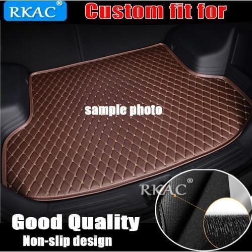 RKAC custom car trunk mat for Volkswagen All Models polo golf 7 tiguan touran jetta CC beetle vw custom cargo liner good quality