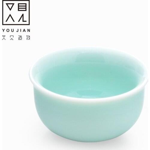 Dehua white porcelain ceramic cup China Kung Fu cup drinking tea ceramic sample Tea Cup China tea bowl host cup single cup