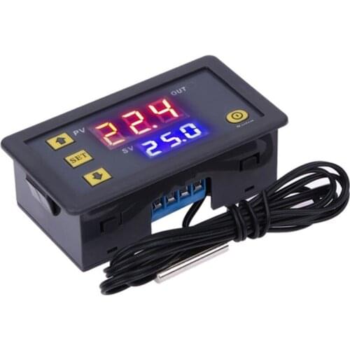 W3230 AC110-220V Probe Line 20A Digital Temperature Control LED Display Thermostat with Heat/Cooling Control Instrument