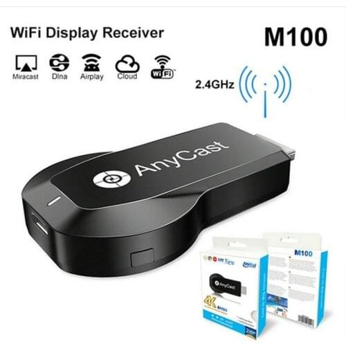 Anycast M100 2.4G 4K TV Stick Miracast Any Cast Wireless DLNA AirPlay HDMI-compatible Wifi Display Dongle Receiver