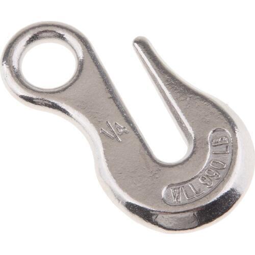 1/4" Stainless Steel Eye Hook Winch Rope Cable Webbing Boat Trailer