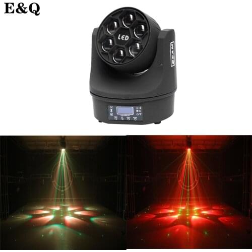 Six LED bee eyes moving head light beam rotating flash stage lighting fixture Dj disco ball free shipping