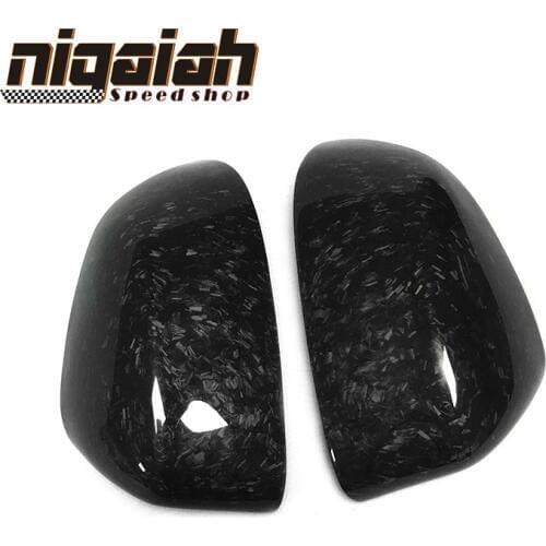 1:1 Replacement forge carbon fiber side view mirror cover Trim for BMW X3 F25 X4 F26 X5 F15 X6 F16 2014-2018