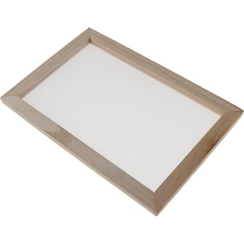 2x Vintage Wooden Paper Making Mould Frame Screen for Handmade Paper 20x30cm