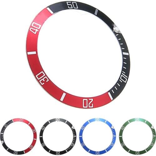 4 Colors 38mm Bezel Insert Mens Wrist Watch Universal Scale Bezel Ring Watches Case Protect GMT Automatic Replace Accessories