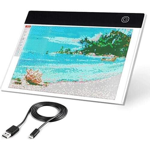 A3 LED Light Pad for Diamond Painting USB Light Box Dimmable Brightness Light Board, Diamond Painting Tools And Accessories