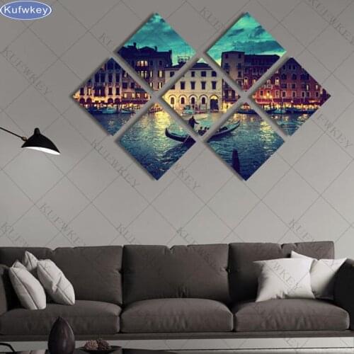 Diamond embroidery Venice landscape,5d diamond painting,full diamond mosaic picture of rhinestones cross-stitch christmas gift