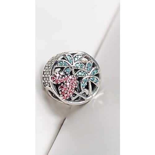 Authentic 925 Sterling Silver Beads New Rainforest Flamingo Creative Beads Fit Original Pandora Bracelet For Women Diy Jewelry