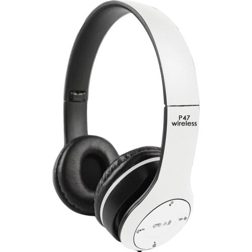 P47 wireless gaming headset Bluetooth 5.0 Noise Cancelling HiFi Headphones Foldable Over Ear Stereo Sports headset With Mic