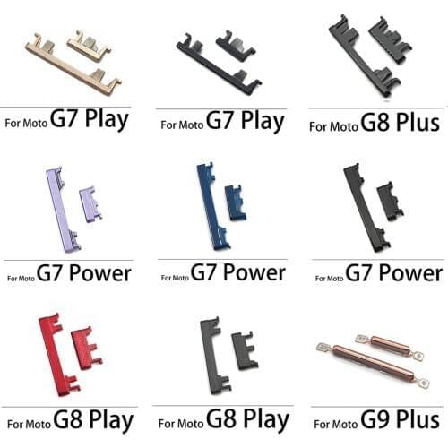 Side Keys Power On Off Volume Switch Button Flex Cable Replacement Parts For Moto G7 G9 G8 Power Lite G8 G9 Plus G7 G8 Play