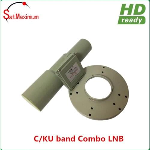 C Ku Dual Band LNB for C Band and Ku Band Satellite TV Signal Reception