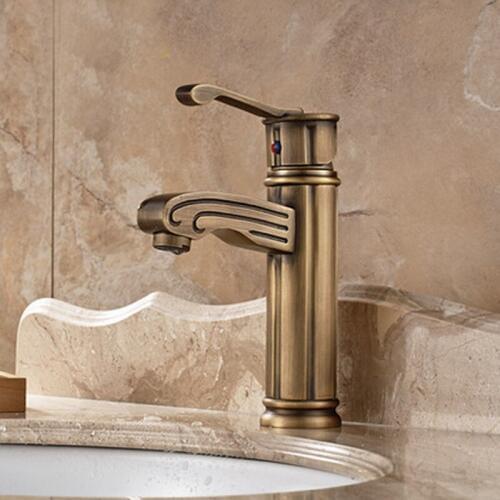 Clear and full Yaou style antique copper faucet 1827 vintage copper bathroom cabinet faucet basin taps