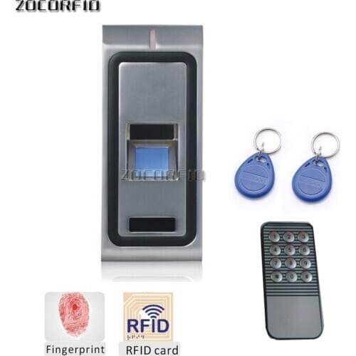 DC-12V metal shell 125KHZ RFID & fingerprint Entrance guard control system/access control system+10 crystal keyfob