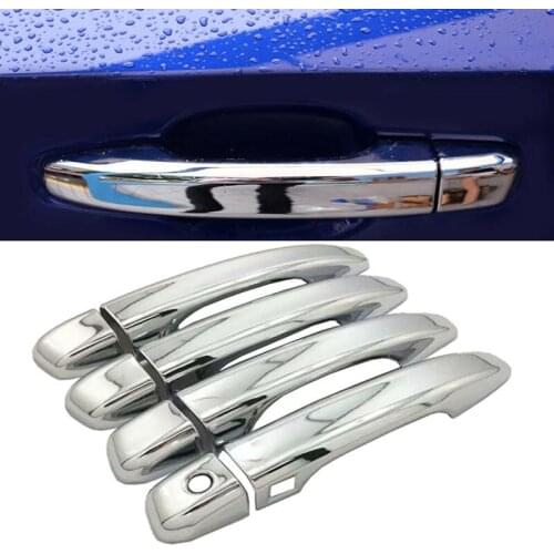 For Honda Accord 2018 Side Door Handle Cover Trim With Smart Key Holes Chrome 8pcs