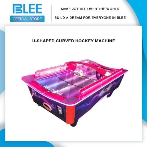Double curved hockey air cushion childrens coin-operated game machine amusement machine