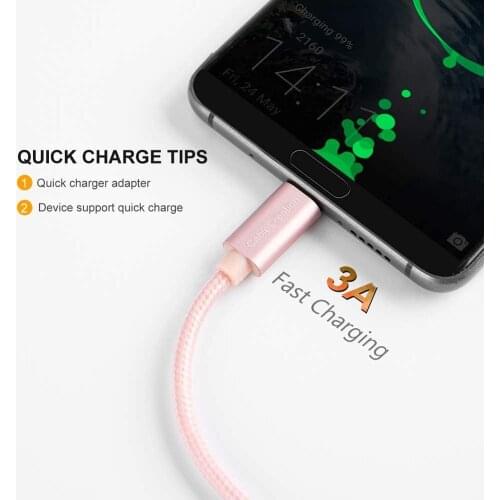 USB Type C Cable Charger 3A Fast for Huawei P30 P20 Lite Pro Mate 10 20 Pro Navo 2 3 3i 4e S20/S10/S9/Note9 Braided Cables