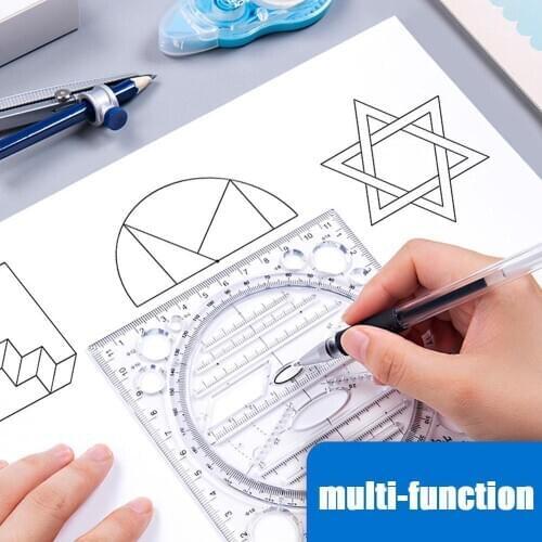 Kaleidoscope Geometric Function Fast-Drawing Measuring Ruler New Multifunctional Drawing Million ruler Drawing Instrument