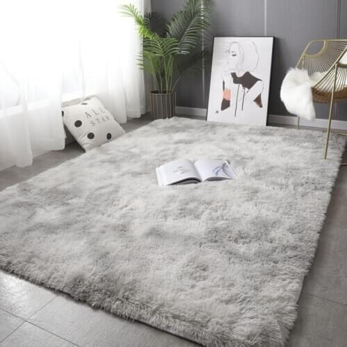 Gradient Color Carpet Non-Slip Soft Rug Modern Shaggy Carpet for Home Decor Bedroom Living Room Carpet Luxury Velvet Plush Rug