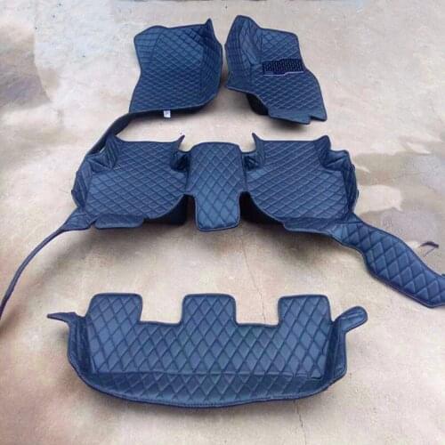 Custom special car floor mats for Right Hand Drive Toyota 4 Runner 7 seats 2019-2010 waterproof car carpets for 4Runner 2016