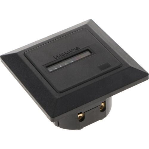 7 digtal 220~240V square non-resettable quartz sealed Hour meter timer meter counter