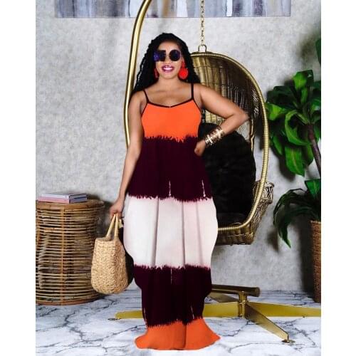 Echoine Summer Patchwork Maxi Dress Sleeveless Strap Long Dresses Sexy Elegant Vintage Vestidos Ball Gowns Robe Female Sundress