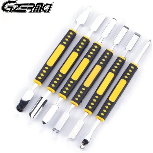 6 Pcs/set Universal Dual Ends Metal Spudger Set Smartphones Pry Opening Repair Tools Kit for iPhone iPad PC Tablet Laptop Repair