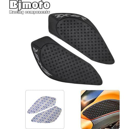 Motorcycle Stickers Black Tank Traction Pad Side Gas Knee Grip Protector For Kawasaki ZX-6R ZX6R 636 ZX 6R 2009 2010 2011 2012