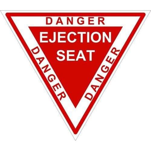 Naughty Vinyl Decal Wanring Motorcycle Helemt EJECTION SEAT Danger Car Sticker