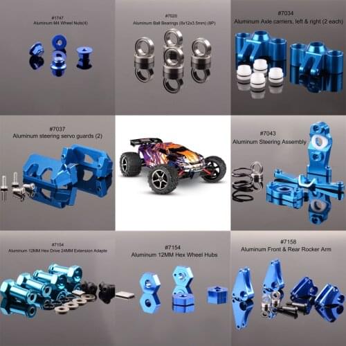 NEW ENRON Aluminum Axle carries Wheel Nuts 1747 7020 7034 7037 7043 7154 7158 For RC car Traxxas X-Maxx 1/16 E-Revo 71076-3