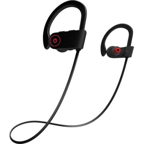 2019 New bluetooth headphone IPX7 waterproof wireless headset noise canceling sports bass bluetooth earphone with mic for Phone