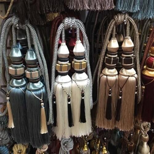 New high-end curtain hanging ball Pagoda double ball tassel hanging ball