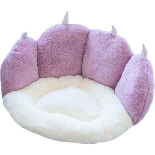 Kawaii Paw Pillow Animal Seat Cushion Stuffed Cat Paw Flower Pillow Plush Home Chair Decor Children Gift