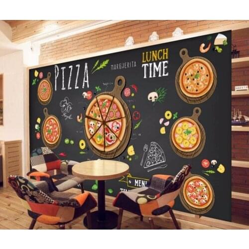 CJSIR Custom Wallpaper Pizzeria Restaurant Background Decoration Tooling Background Murals Photo Wallpaper for Wall 3 d Decors